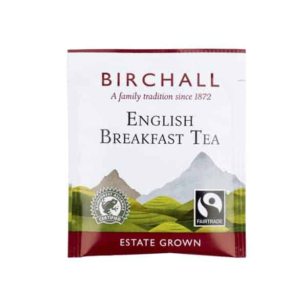 Birchall English Breakfast Fairtrade + RFA - Tag + Envelope Teabags  (x25)